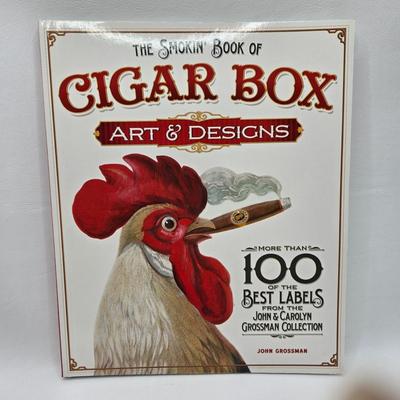 LOT 201: Antique Stoneware Tobacco Crock, Two Vintage Shaving Mugs, Wooden Cigar Box, and Cigar Box Book