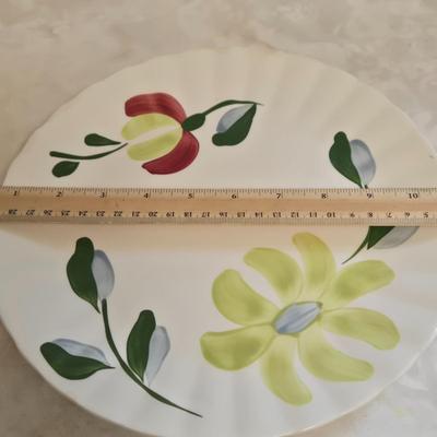 LOT Kitchen Lot with Apple Clock, Tupperware Jell-o Mold, Serving Plates, Cannister with Match Collection, and More