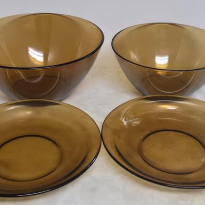 LOT Kitchen Lot with Apple Clock, Tupperware Jell-o Mold, Serving Plates, Cannister with Match Collection, and More