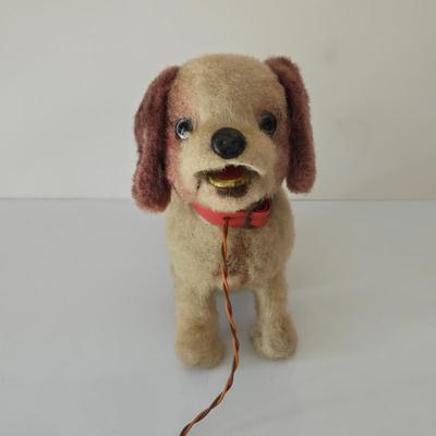 LOT 207: Vintage Toys Including C.G. Wood Company Ringer Washer, Plush Mechanical Dog, Roly Poly Clown, and More