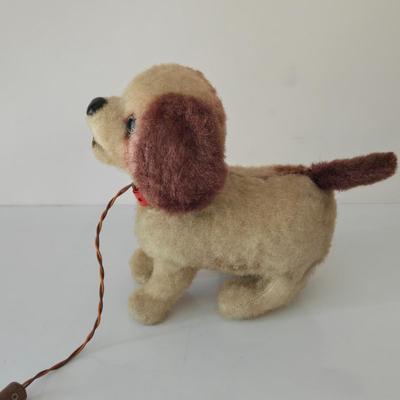 LOT 207: Vintage Toys Including C.G. Wood Company Ringer Washer, Plush Mechanical Dog, Roly Poly Clown, and More