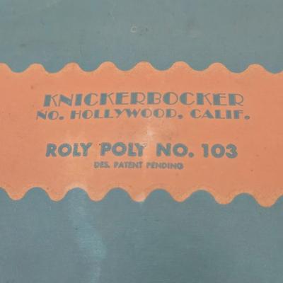 LOT 207: Vintage Toys Including C.G. Wood Company Ringer Washer, Plush Mechanical Dog, Roly Poly Clown, and More