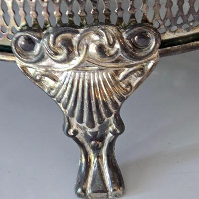 LOT 209: Formal Hostess Ware Including Encore Cake Stand, Silver-toned Candle Stick Holders, Footed Silver Plated Casserole Dish, and...