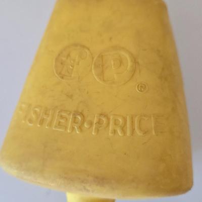 LOT 210: Edward Mobley Co. Arrow Rubber Corp. Horse Pony Squeak Toy, Fisher Price Molly Moo Cow, Handcrafted Wooden Toy Horse, and...