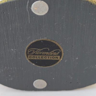 LOT 211: Vintage Cross Stitch Embroidery Madonna, Sacred Heart of Jesus Print, Pope John Paul I Photo, Gold-tone Crucifix, Padre Pio...