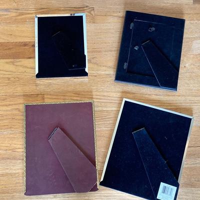 LOT 212: Three Tier Metal Galvanized Tray with Memo Board and Assorted Picture Frames