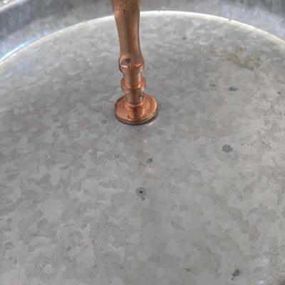 LOT 212: Three Tier Metal Galvanized Tray with Memo Board and Assorted Picture Frames