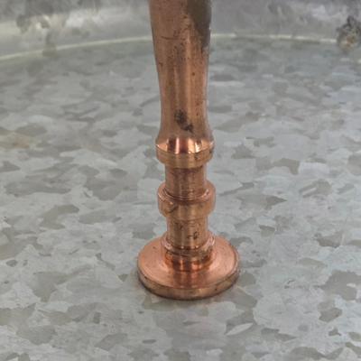 LOT 212: Three Tier Metal Galvanized Tray with Memo Board and Assorted Picture Frames