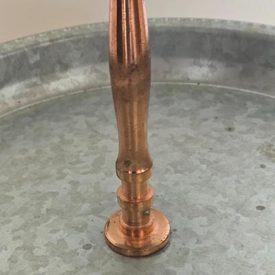 LOT 212: Three Tier Metal Galvanized Tray with Memo Board and Assorted Picture Frames