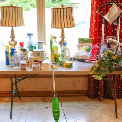 Utility Room Selection, including Rowenta Steamer & Lamps