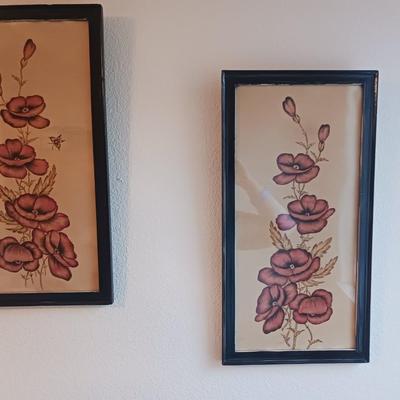 FRAMED FLORAL PICTURES