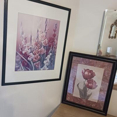 FRAMED FLORAL PICTURES