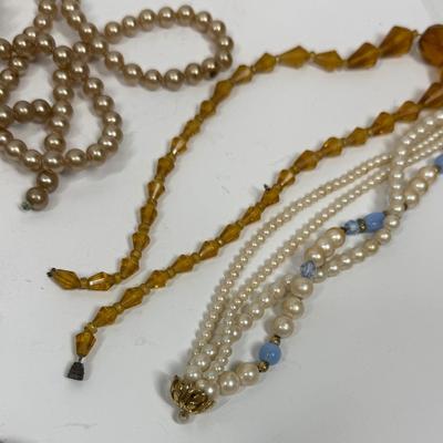 Lot of broken jewelry for crafts
