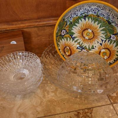 Nachtmann Stemware & bowl, Cangshan Carving Set ($160) (Kitchen Nook Area)