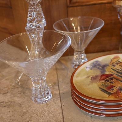 Nachtmann Stemware & bowl, Cangshan Carving Set ($160) (Kitchen Nook Area)