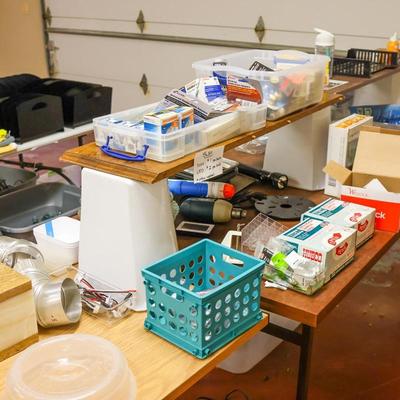 Garage: Storage Containers, Christmas Lights, Office Supplies & more