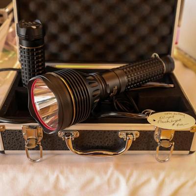 Olight Flashlight SR95S Intimidator LED with Case and extra battery