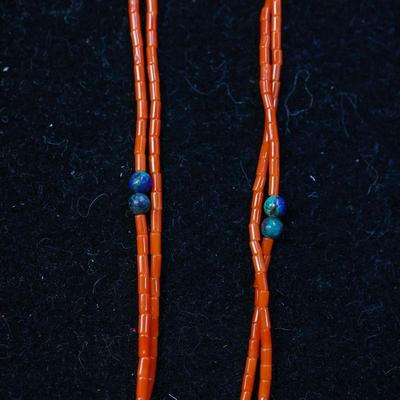 Two Sterling Navajo Zuni Necklaces