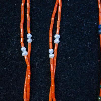 Two Sterling Navajo Zuni Necklaces