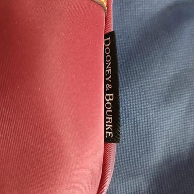 Dooney & Bourke Nylon Zip Shoulder Bag – Pink with Leather Trim