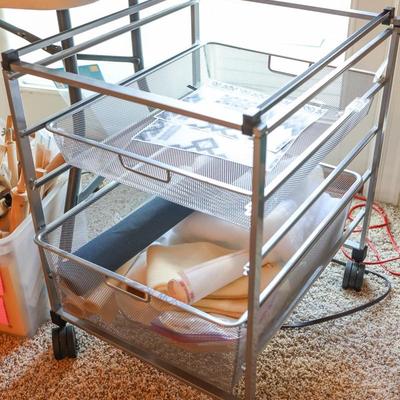 Upstairs Middle Selection: Lap Frames, Organizing Carts, Knitting Needles, John James Needle Packs, Baskets, Pin Cushions & more