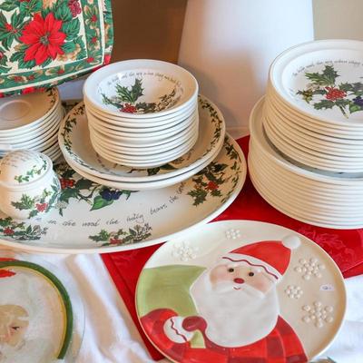 Holiday Selection Table with Portmeirion Holiday Dishset
