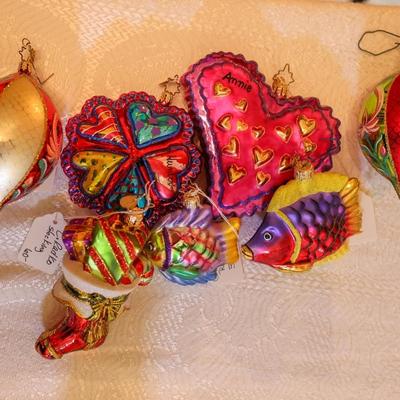 Selection of 7 Christopher Radko Ornaments