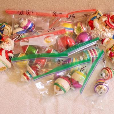 Selection of Vintage & Radko Christmas Ornaments
