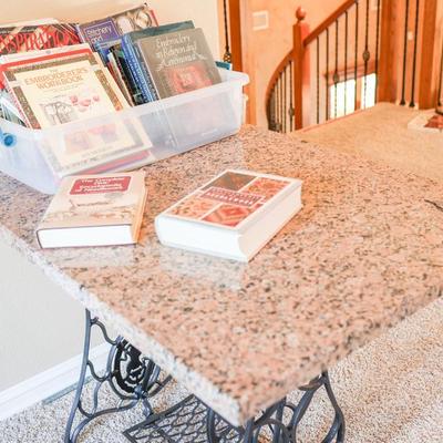 Marble Singer Table & Books