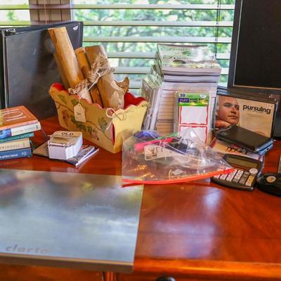 House #2: Desk, Rug, Lamp, Office Supplies & More