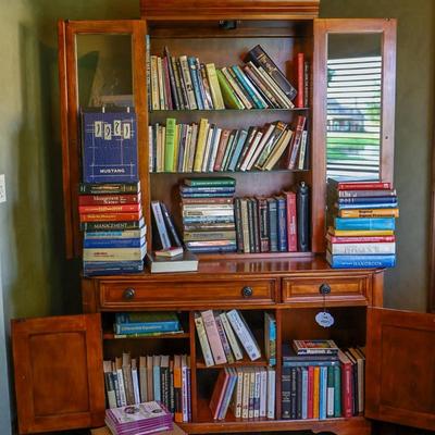 House #2: Office Lightable Cabinet & Books