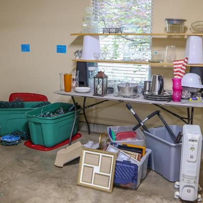 Sale Photo Thumbnail #566: - Table and shelving are not included.

NO CHERRY PICKING or taking ONLY the items you want and leaving the rest! Please arrive with enough time to load. Bring boxes/any tools to assemble/dolly/people to help load/etc.
- Questions? Call Shawn at (918)232-
