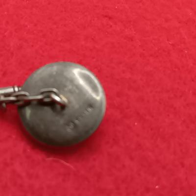 WWII STERLING SILVER ARMY LIEUTENANT COLONEL RANK MEDAL PLUS STERLING CUFFLINKS