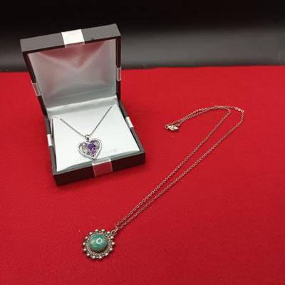 STERLING SILVER NECKLACES WITH PENDANTS