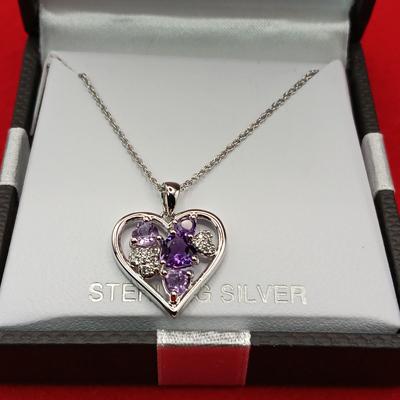 STERLING SILVER NECKLACES WITH PENDANTS