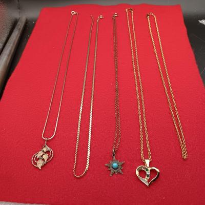 STERLING SILVER AND COSTUME NECKLACES