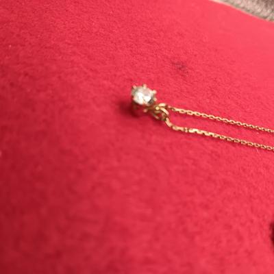 14K GOLD EARRINGS AND NECKLACE 3.62g