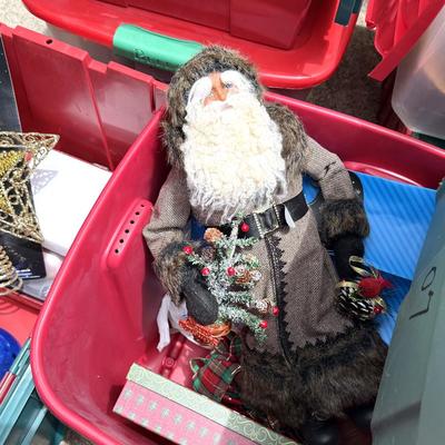 Vintage Shiny Brite Christmas Lot with Totes