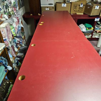 L-Shaped Red Storage Shelves w/Drawer Units (BF1-JS)