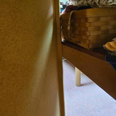 L-Shaped Red Storage Shelves w/Drawer Units (BF1-JS)