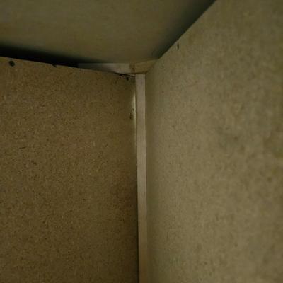 L-Shaped Red Storage Shelves w/Drawer Units (BF1-JS)