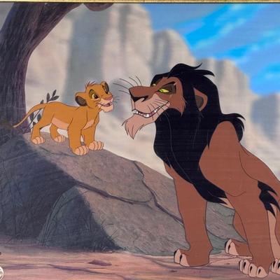 “Evil Uncle - The Lion King” Walt Disney Cel (2-DZ)