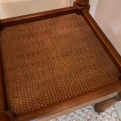 Oak Cane Seat Rocker & Oak Tall Table (BD-RG)