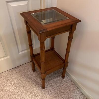 Oak Cane Seat Rocker & Oak Tall Table (BD-RG)