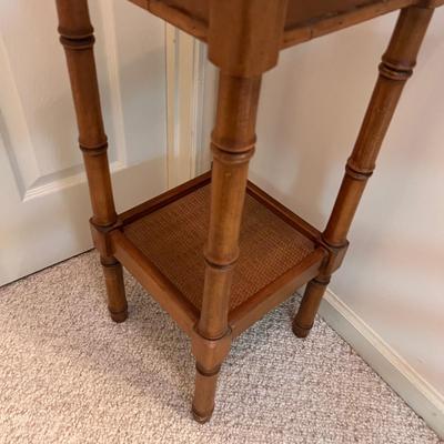 Oak Cane Seat Rocker & Oak Tall Table (BD-RG)