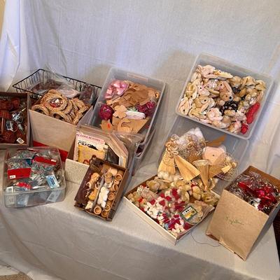 Crafting/Project Supplies Galore - Doll Patterns, Bells, Tiny Baskets & Much More (BB-RG)