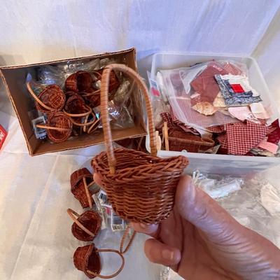 Crafting/Project Supplies Galore - Doll Patterns, Bells, Tiny Baskets & Much More (BB-RG)