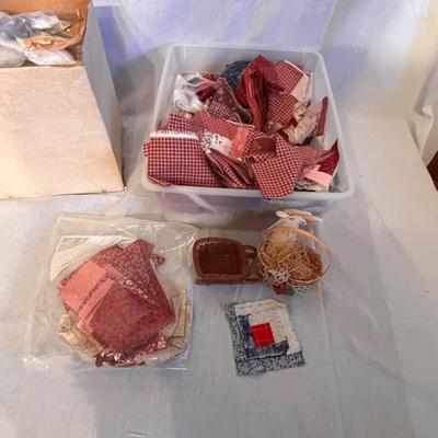 Crafting/Project Supplies Galore - Doll Patterns, Bells, Tiny Baskets & Much More (BB-RG)