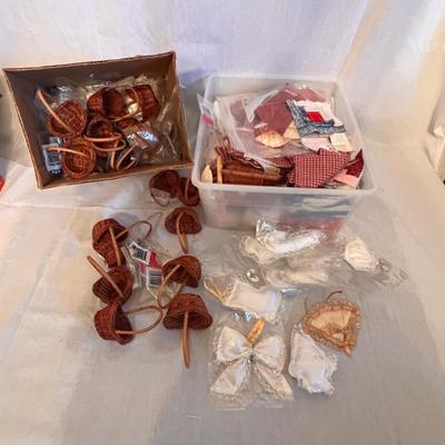Crafting/Project Supplies Galore - Doll Patterns, Bells, Tiny Baskets & Much More (BB-RG)