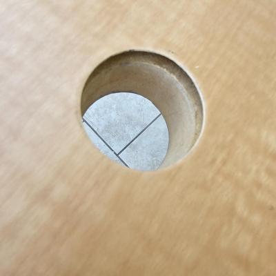 Blonde Colored Patio Table with Plexiglass Top (BSR-JS)